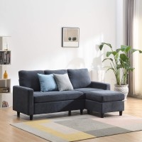 Cherry Tree Furniture Campbell 3-Seater Sofa With Reversible Chaise (Dark Grey)