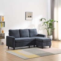 Cherry Tree Furniture Campbell 3-Seater Sofa With Reversible Chaise (Dark Grey)