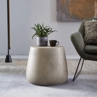 Christopher Knight Home Sidney Indoor Contemporary Lightweight Accent Side Table, Sidne,Concrete Finish