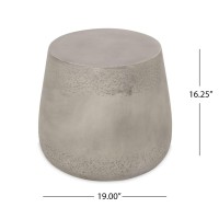 Christopher Knight Home Sidney Indoor Contemporary Lightweight Accent Side Table, Sidne,Concrete Finish