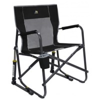 Gci Outdoor Freestyle Rocker Portable Rocking Chair & Outdoor Camping Chair, Black