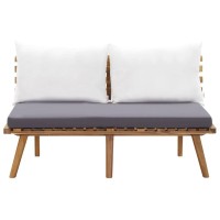 vidaXL Garden Bench with Cushions 453 Solid Acacia Wood 46672