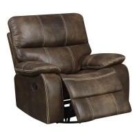 Wallace Bay Hooper Swivel Gliding Recliner Chocolate Brown