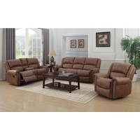 Wallace Bay Pruitt Swivel Gliding Recliner Brown