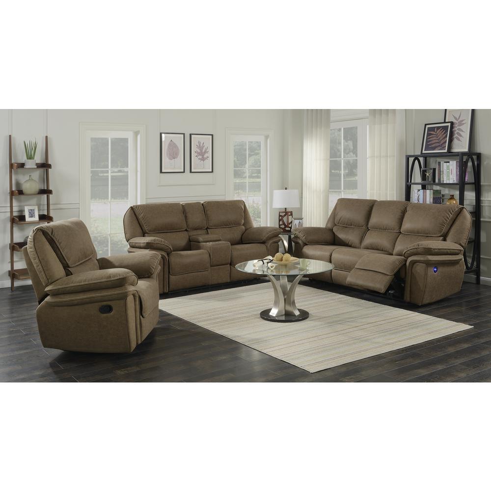 Wallace Bay Baker Swivel Gliding Recliner Desert Sand