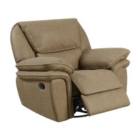 Wallace Bay Baker Swivel Gliding Recliner Desert Sand