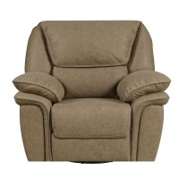 Wallace Bay Baker Swivel Gliding Recliner Desert Sand