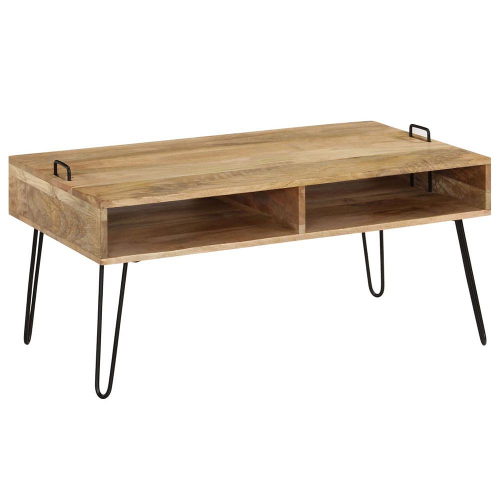 vidaXL Coffee Table Solid Mango Wood 394x236x177 246020