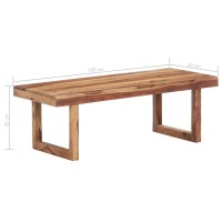 vidaXL Coffee Table 39.4x19.7x13.8 Solid Sheesham Wood
