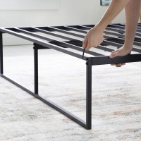 Linenspa Metal Platform Bed Frame Under Bed Storage Space No Box Spring Needed 14 High Modern Contemporary Sturdy St