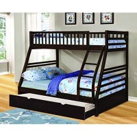 Bella E Sofia TwinFull Bunk Bed Trundle Included Java