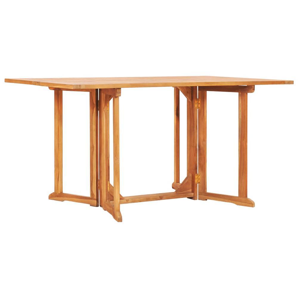 vidaXL Folding Butterfly Garden Table 591x354x295 Solid Teak Wood 49000