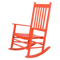 Shine Company Vermont Porch Rocker Tuscan Orange