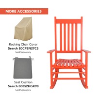 Shine Company Vermont Porch Rocker Tuscan Orange