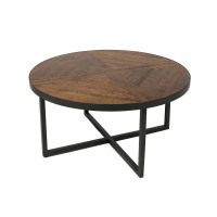 Wallace Bay Oceans Round Coffee Table Antique Pine