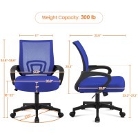 Yaheetech Office Computer Desk Chair Swivel Rolling Cute Task Chair Ergonomic Conference Room Mesh Work Study Chair Basic Comf