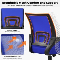 Yaheetech Office Computer Desk Chair Swivel Rolling Cute Task Chair Ergonomic Conference Room Mesh Work Study Chair Basic Comf