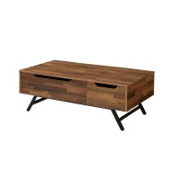 Acme Throm 1-Drawer Rectangular Wooden Coffee Table With Lift Top In Walnut