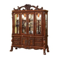 Benjara Door Traditional Hutch And Buffet Set With 4 Drawers And 2 Cabinets, Brown