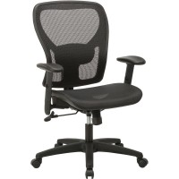 Lorell SOHO Mesh MidBack Task Chair Mesh Seat Mesh Back Mid Back 5star Base Black 1 Each