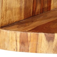vidaXL Round Coffee Table 25.6x11.8 Solid Sheesham Wood