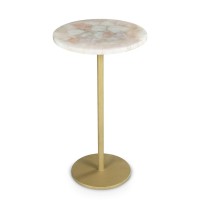 Rosie Agate Top Round Chairside Table