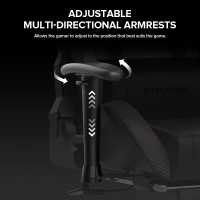 Gtracing Gaming Chair With Footrest Speakers Video Game Chair Bluetooth Music Heavy Duty Ergonomic Computer Office Desk Chair B