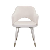 Acme Applewood Accent Chair In Cream Velvet & Gold