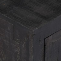 vidaXL TV Cabinet Black 465x118x157 Solid Mango Wood 247985