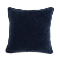 Kosas Home Harriet Velvet 18inch Square Pillow Navy