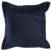 Kosas Home Bryce Velvet 22inch Square Throw Pillow Indigo