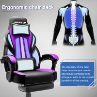 Lemberi Gaming Chairs For Adults Ergonomic Video Game Chairs With Footrest Big And Tall Gaming Chair 400Lb Weight Capacity Raci