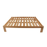 Centro Maderero De Los Altos Base Queen Size Detachable Eco, Natural Varnished