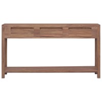 vidaXL Console Table 571x118x315 Solid Teak Wood 7737