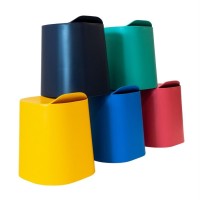 Tailfin Plastic Stackable Stools 5-Pack
