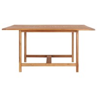 vidaXL Garden Table 591x591x299 Solid Teak Wood 49008