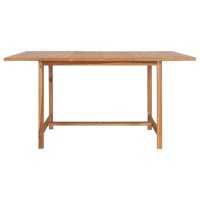 vidaXL Garden Table 591x591x299 Solid Teak Wood 49008