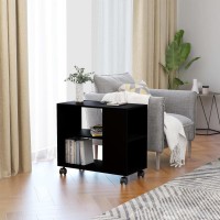 vidaXL Side Table Black 276x138x217 Chipboard 802121