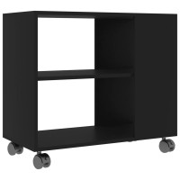 vidaXL Side Table Black 276x138x217 Chipboard 802121