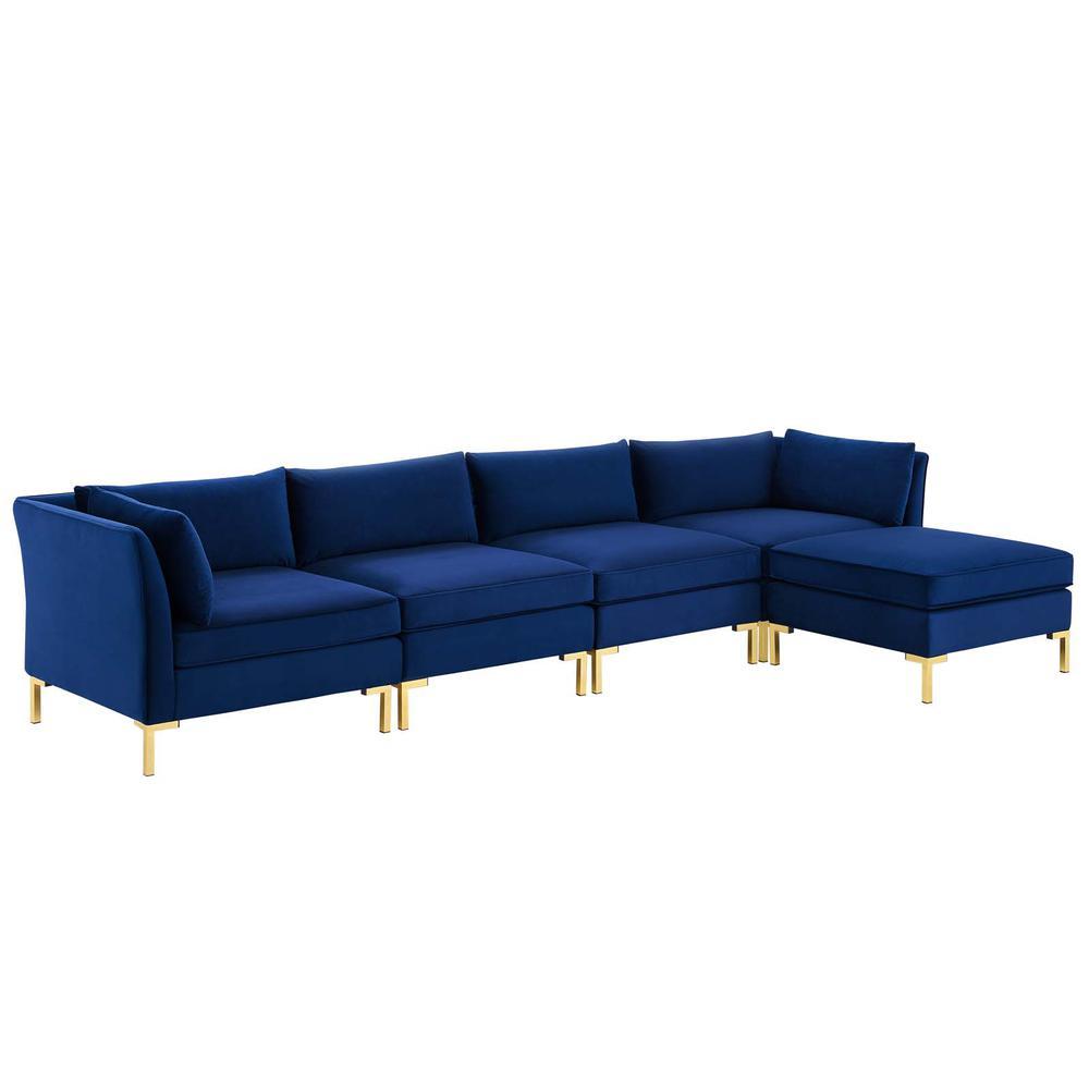 Ardent 5Piece Performance Velvet Sectional Sofa