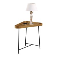 Convenience Concepts Lunar Triangle End Table Driftwoodblack