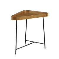 Convenience Concepts Lunar Triangle End Table Driftwoodblack