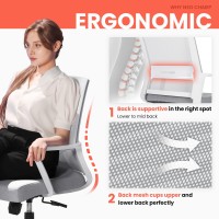 Neo Chair Office Chair Ergonomic Desk Mid Back Mesh Computer Gaming Chair With Lumbar Support Comfortable Cushion Swivel Adjusta