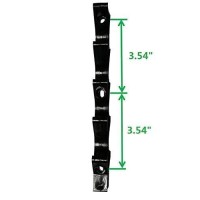 Suq I Ome Multi Position Adjustment Brackets For Chaise Lounge Reclining Brace Heavy Duty Screwed Or Riveted Joint Girder Convertible Outdoor Patio Furniture Durable (5 Position, Black)