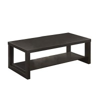 Benjara Wooden Rectangle Shaped Cocktail 2 End Tables, Black