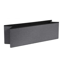 Requena Ottoman 110 X 38 X 38Cm Linen Fabric Folding Storage Footstool Storage Box (Dark Grey, 110Cm)