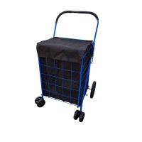 600D Oxford Fabric Polyester Utility Cart Liner With Handles | 115L Capacity Large Bag With Top Cover | Water Proof | Color: Black | Size: 18