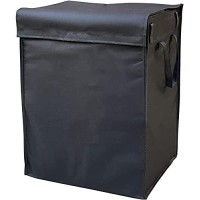 600D Oxford Fabric Polyester Utility Cart Liner With Handles | 115L Capacity Large Bag With Top Cover | Water Proof | Color: Black | Size: 18