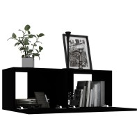 vidaXL TV Cabinet Black 315x118x118 Chipboard 801473