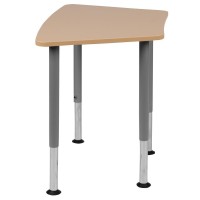 Hex Natural Collaborative Student Desk (Adjustable From 22.3